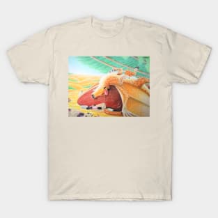 Kapi and Haruru taking a nap T-Shirt